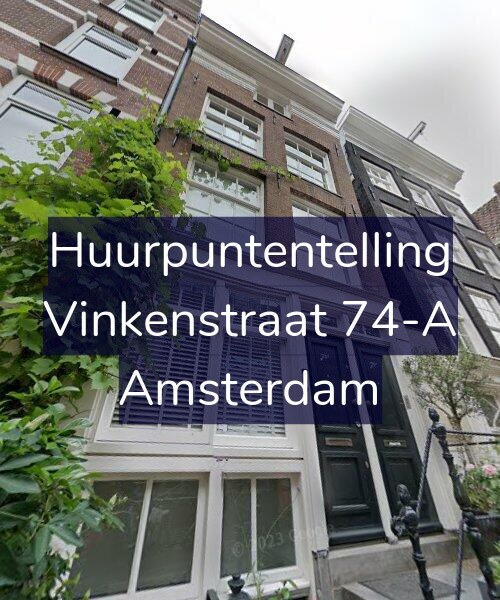 Foto gevel Huurpuntentelling voor Vinkenstraat 74-A, Amsterdam