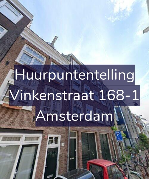 Foto gevel Huurpuntentelling voor Vinkenstraat 168-1, Amsterdam