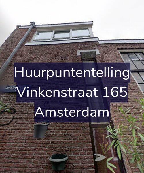 Foto gevel Huurpuntentelling voor Vinkenstraat 165, Amsterdam