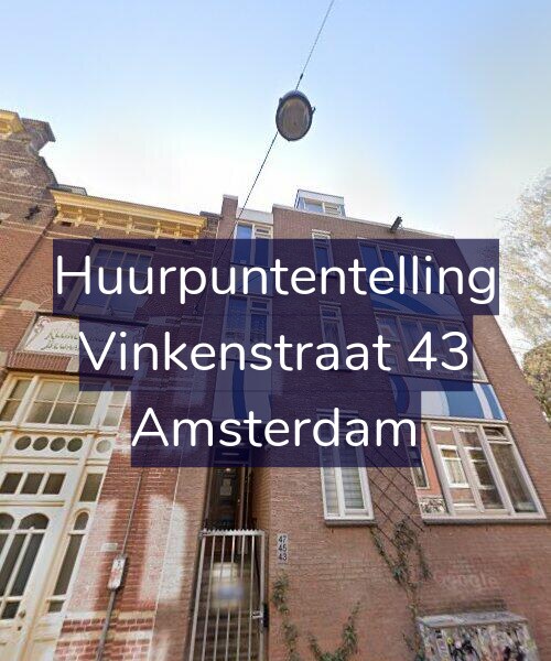 Foto gevel Huurpuntentelling voor Vinkenstraat 43, Amsterdam