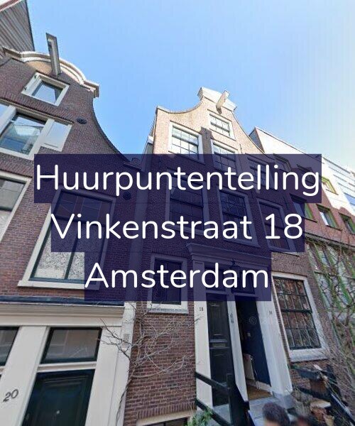 Foto gevel Huurpuntentelling voor Vinkenstraat 18, Amsterdam