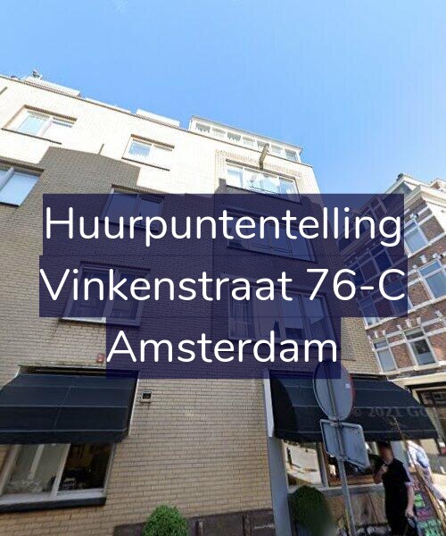 Foto gevel Huurpuntentelling voor Vinkenstraat 76-C, Amsterdam