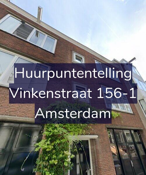 Foto gevel Huurpuntentelling voor Vinkenstraat 156-1, Amsterdam