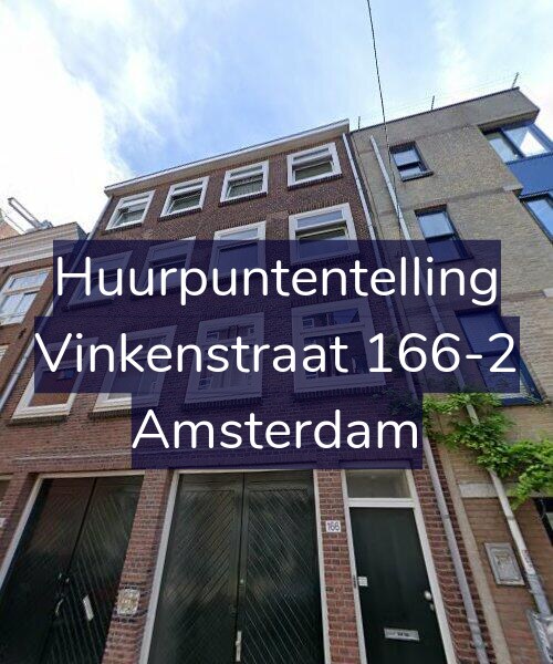 Foto gevel Huurpuntentelling voor Vinkenstraat 166-2, Amsterdam
