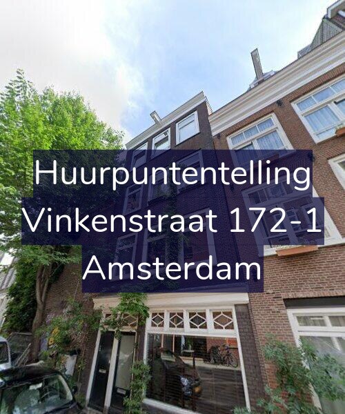 Foto gevel Huurpuntentelling voor Vinkenstraat 172-1, Amsterdam