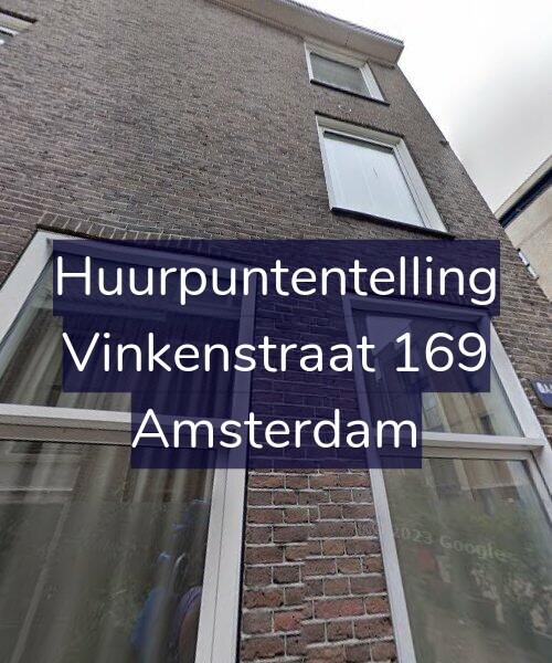 Foto gevel Huurpuntentelling voor Vinkenstraat 169, Amsterdam