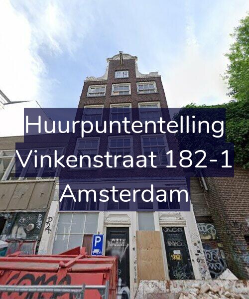 Foto gevel Huurpuntentelling voor Vinkenstraat 182-1, Amsterdam