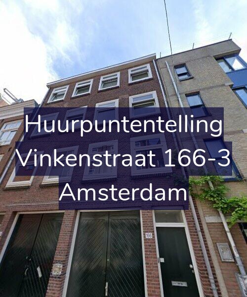 Foto gevel Huurpuntentelling voor Vinkenstraat 166-3, Amsterdam