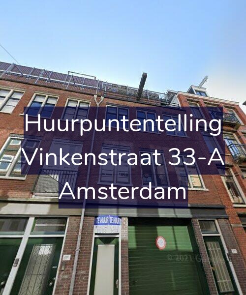 Foto gevel Huurpuntentelling voor Vinkenstraat 33-A, Amsterdam