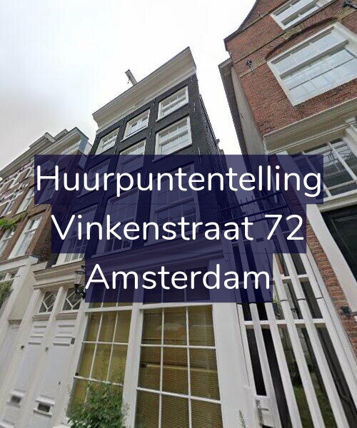 Foto gevel Huurpuntentelling voor Vinkenstraat 72, Amsterdam