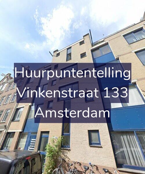 Foto gevel Huurpuntentelling voor Vinkenstraat 133, Amsterdam
