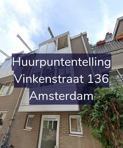 Foto gevel Huurpuntentelling voor Vinkenstraat 136, Amsterdam