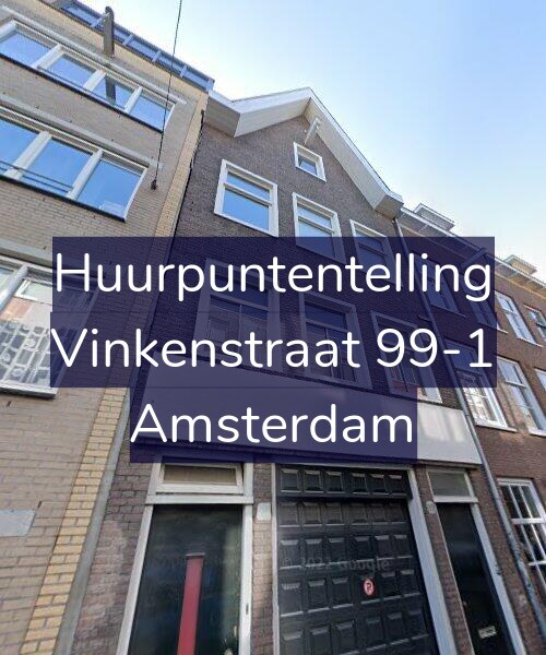 Foto gevel Huurpuntentelling voor Vinkenstraat 99-1, Amsterdam