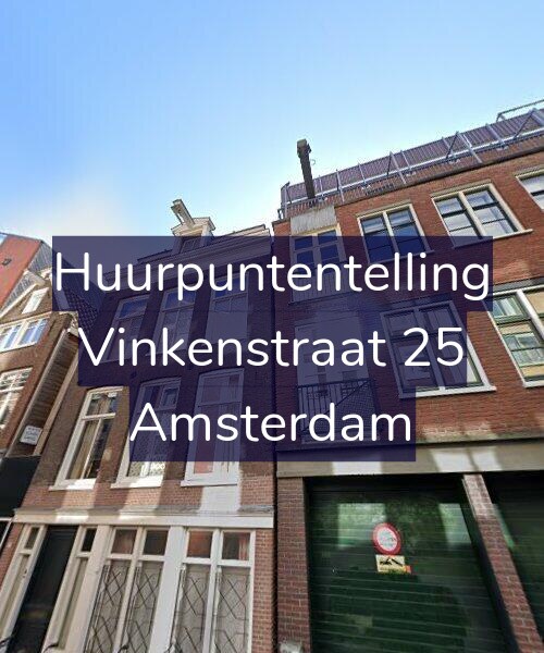 Foto gevel Huurpuntentelling voor Vinkenstraat 25, Amsterdam