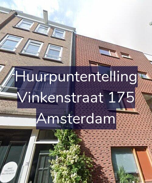Foto gevel Huurpuntentelling voor Vinkenstraat 175, Amsterdam