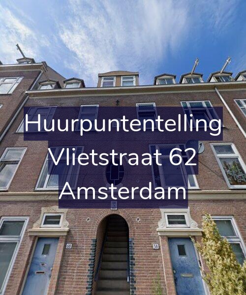 Foto gevel Huurpuntentelling voor Vlietstraat 62, Amsterdam