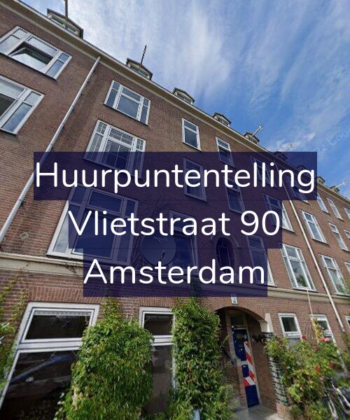 Foto gevel Huurpuntentelling voor Vlietstraat 90, Amsterdam