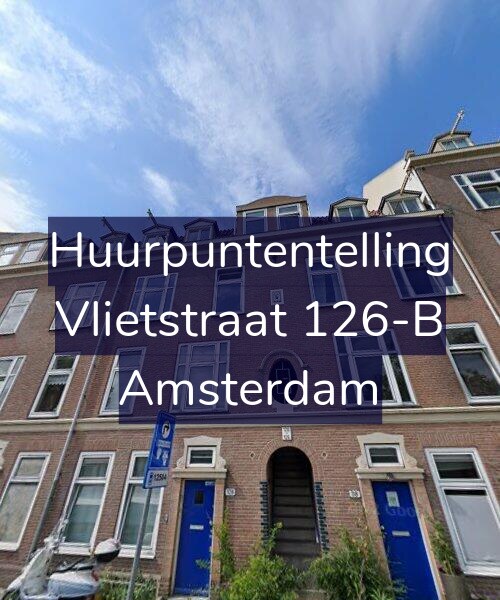 Foto gevel Huurpuntentelling voor Vlietstraat 126-B, Amsterdam