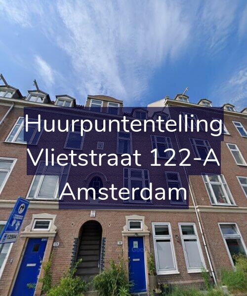 Foto gevel Huurpuntentelling voor Vlietstraat 122-A, Amsterdam