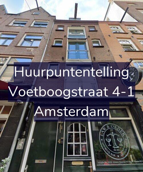 Foto gevel Huurpuntentelling voor Voetboogstraat 4-1, Amsterdam