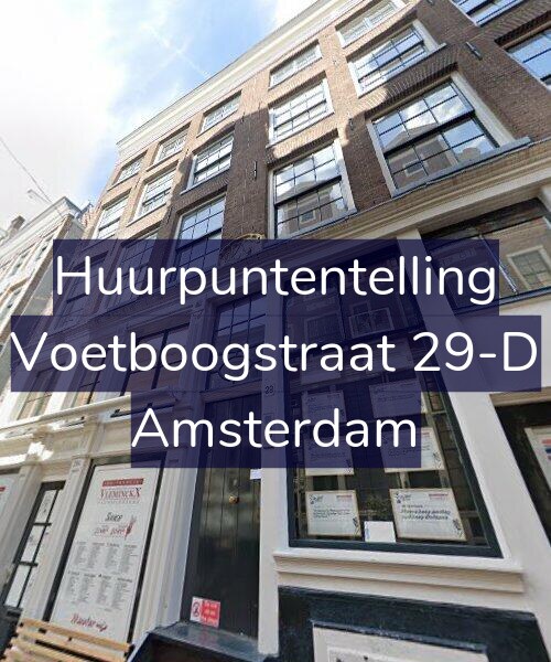 Foto gevel Huurpuntentelling voor Voetboogstraat 29-D, Amsterdam