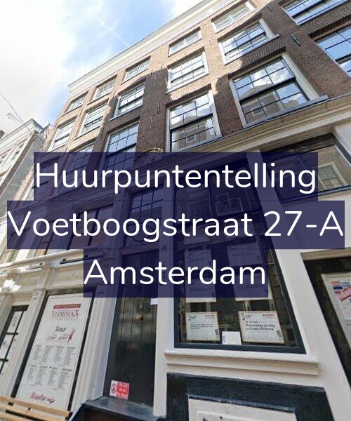 Foto gevel Huurpuntentelling voor Voetboogstraat 27-A, Amsterdam