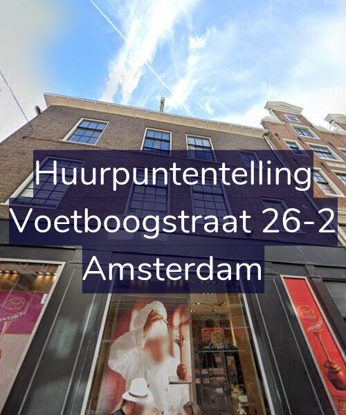 Foto gevel Huurpuntentelling voor Voetboogstraat 26-2, Amsterdam