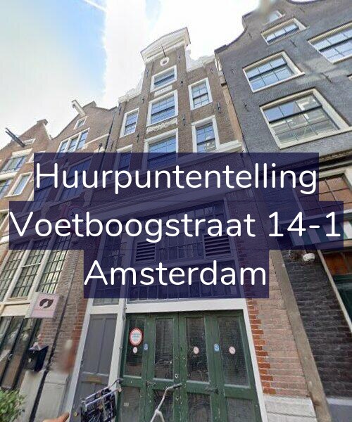 Foto gevel Huurpuntentelling voor Voetboogstraat 14-1, Amsterdam