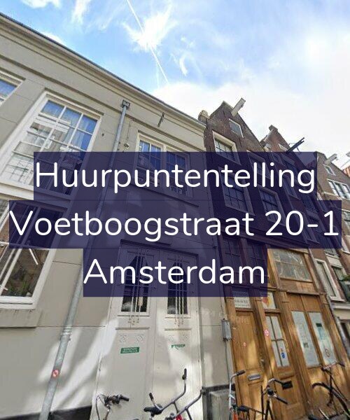 Foto gevel Huurpuntentelling voor Voetboogstraat 20-1, Amsterdam