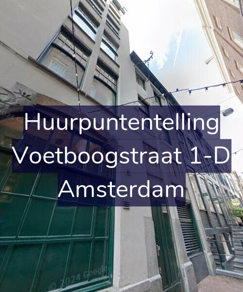 Foto gevel Huurpuntentelling voor Voetboogstraat 1-D, Amsterdam