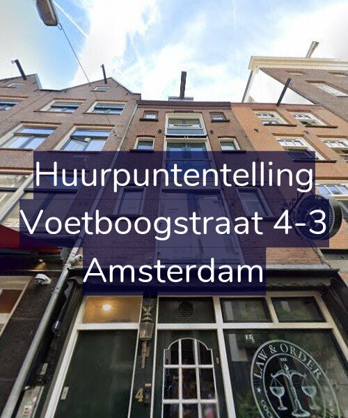 Foto gevel Huurpuntentelling voor Voetboogstraat 4-3, Amsterdam