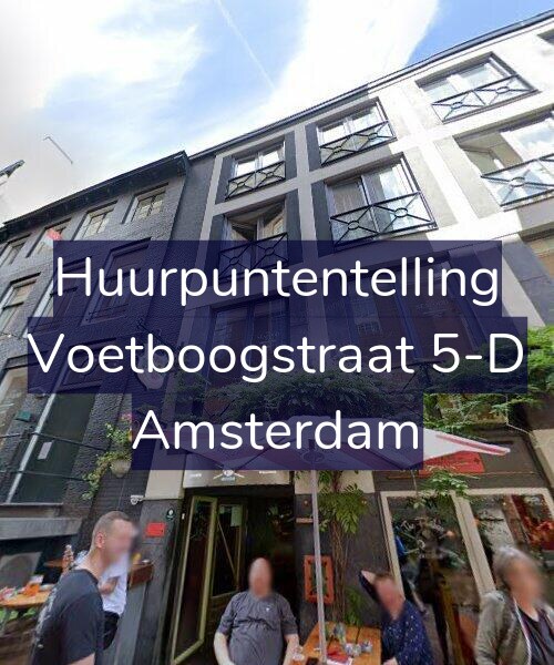 Foto gevel Huurpuntentelling voor Voetboogstraat 5-D, Amsterdam