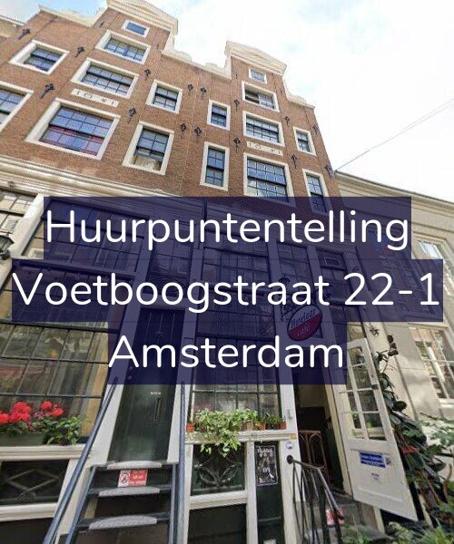 Foto gevel Huurpuntentelling voor Voetboogstraat 22-1, Amsterdam
