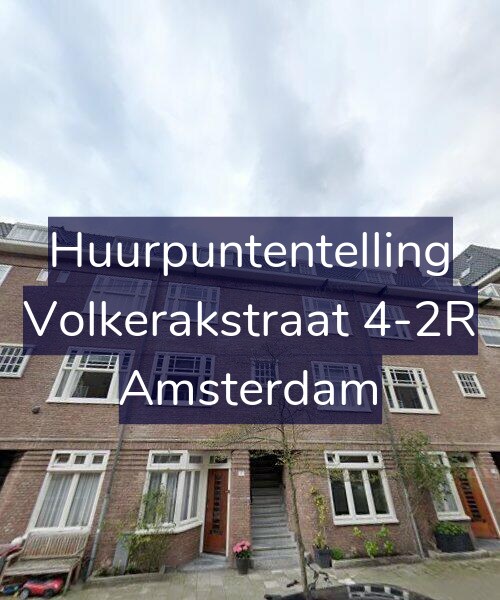 Foto gevel Huurpuntentelling voor Volkerakstraat 4-2R, Amsterdam