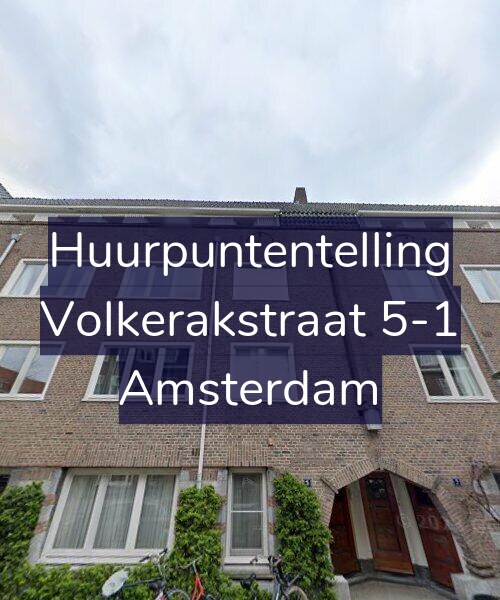 Foto gevel Huurpuntentelling voor Volkerakstraat 5-1, Amsterdam