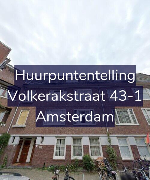 Foto gevel Huurpuntentelling voor Volkerakstraat 43-1, Amsterdam