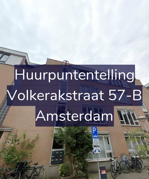 Foto gevel Huurpuntentelling voor Volkerakstraat 57-B, Amsterdam