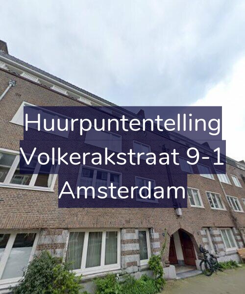 Foto gevel Huurpuntentelling voor Volkerakstraat 9-1, Amsterdam