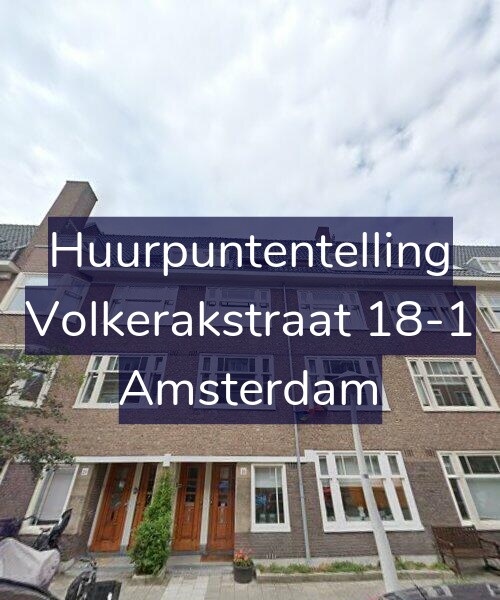 Foto gevel Huurpuntentelling voor Volkerakstraat 18-1, Amsterdam