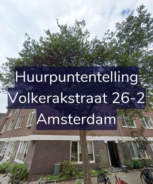 Foto gevel Huurpuntentelling voor Volkerakstraat 26-2, Amsterdam