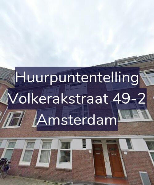 Foto gevel Huurpuntentelling voor Volkerakstraat 49-2, Amsterdam