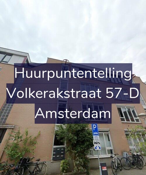 Foto gevel Huurpuntentelling voor Volkerakstraat 57-D, Amsterdam