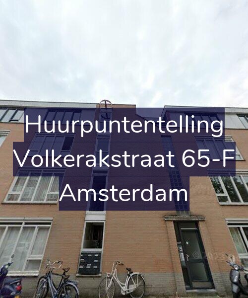 Foto gevel Huurpuntentelling voor Volkerakstraat 65-F, Amsterdam