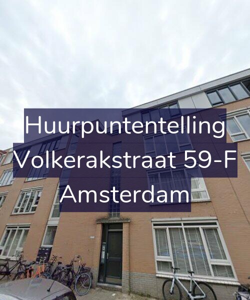 Foto gevel Huurpuntentelling voor Volkerakstraat 59-F, Amsterdam