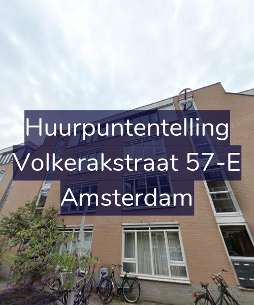 Foto gevel Huurpuntentelling voor Volkerakstraat 57-E, Amsterdam