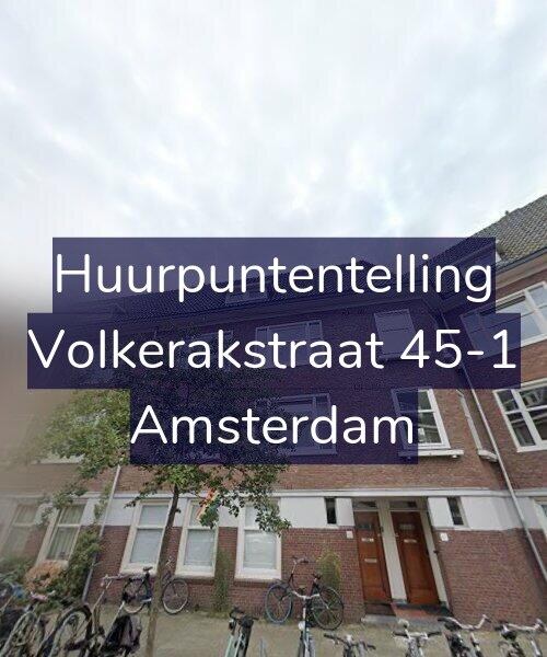 Foto gevel Huurpuntentelling voor Volkerakstraat 45-1, Amsterdam
