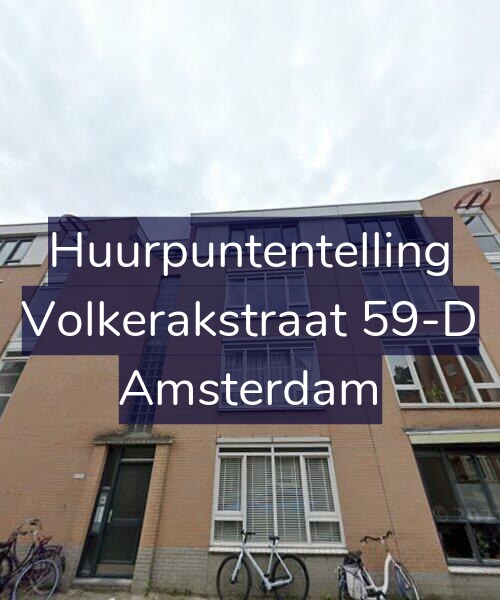 Foto gevel Huurpuntentelling voor Volkerakstraat 59-D, Amsterdam