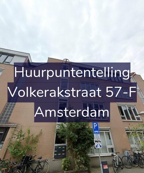 Foto gevel Huurpuntentelling voor Volkerakstraat 57-F, Amsterdam