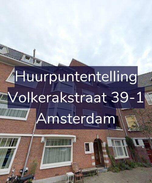Foto gevel Huurpuntentelling voor Volkerakstraat 39-1, Amsterdam