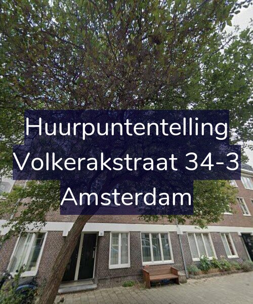 Foto gevel Huurpuntentelling voor Volkerakstraat 34-3, Amsterdam